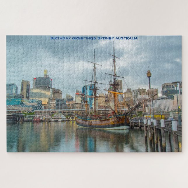 Birthday Greetings from Sydney Jigsaw Puzzle (Horizontal)