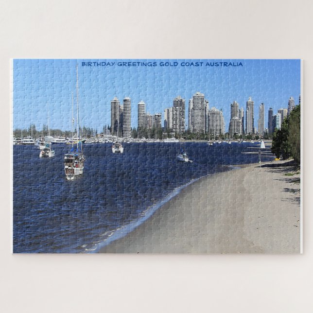 Birthday Greetings Gold Coast Australia Jigsaw Puzzle (Horizontal)