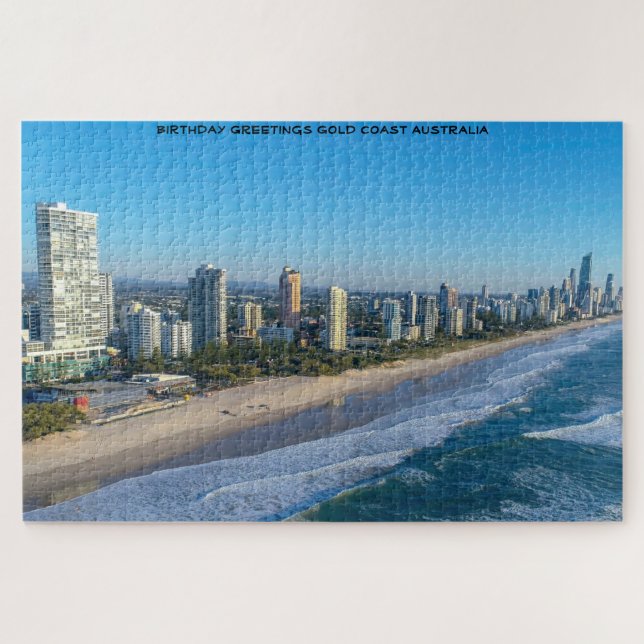 Birthday Greetings Gold Coast Queensland Australia Jigsaw Puzzle (Horizontal)