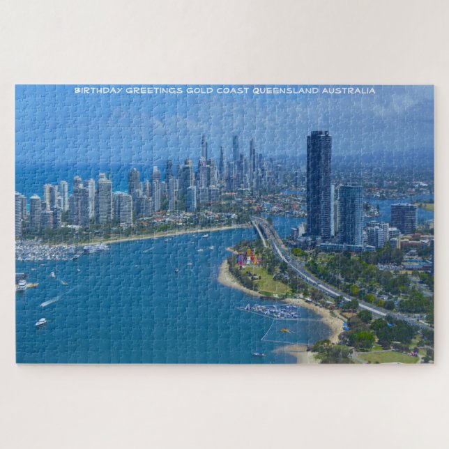 Birthday Greetings Gold Coast Queensland Australia Jigsaw Puzzle (Horizontal)