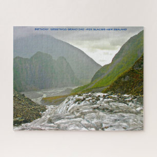Birthday  Greetings Grand -Fox Glacier-New Zealand Jigsaw Puzzle