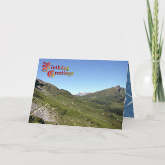 Birthday Greetings - Great place for hiking Card