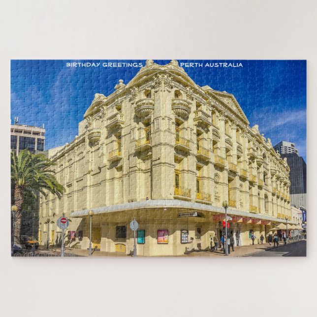 Birthday Greetings Perth Australia Jigsaw Puzzle (Horizontal)