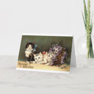 Birthday Greetings Repro Vintage 1910 Card