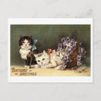 Birthday Greetings Repro Vintage 1910