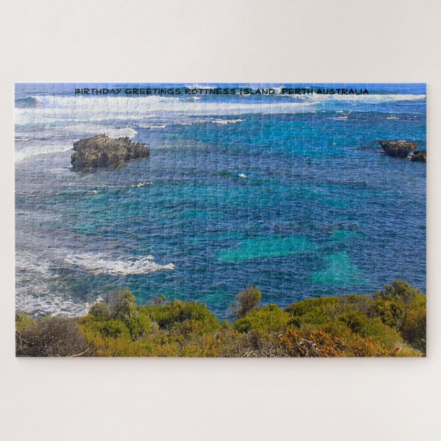 Birthday Greetings Rottness Island Perth Australia Jigsaw Puzzle (Horizontal)