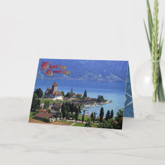Birthday Greetings - Spiez, Thunnersee Card