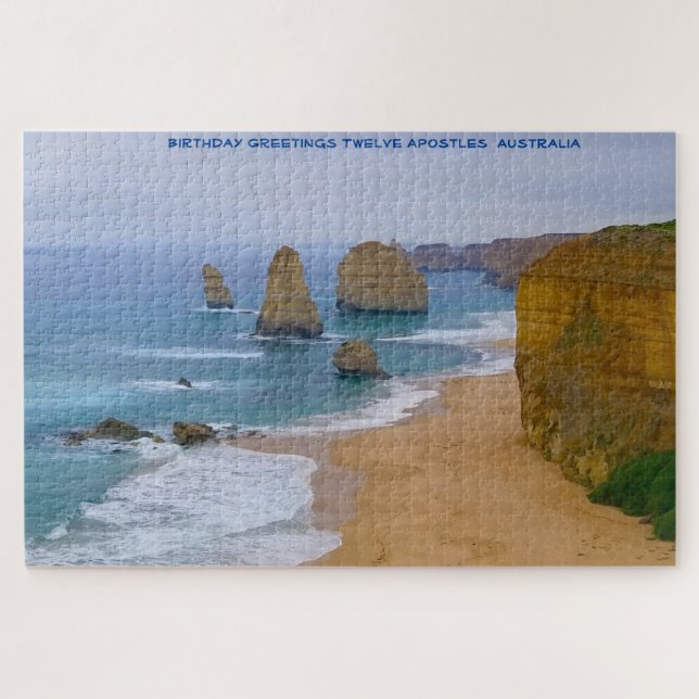 Birthday Greetings Twelve Apostles  Australia Jigsaw Puzzle (Horizontal)