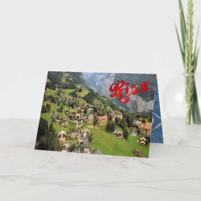Birthday Greetings - Wengen Card (Front)