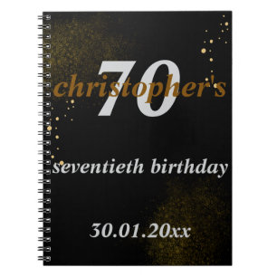 Birthday guestbook notebook
