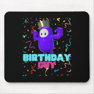 Birthday Guy Fun Popular Video Game Theme Birthday Mouse Mat