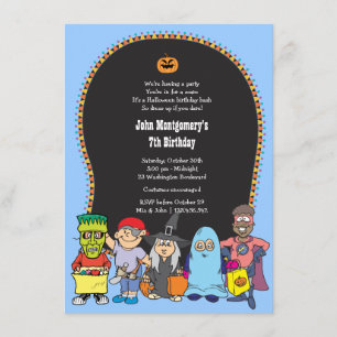 Birthday Halloween Costume Party Invitation