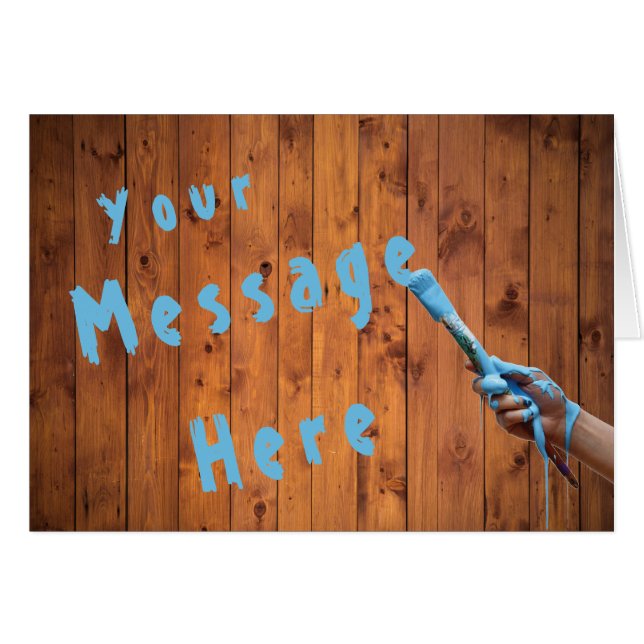 Birthday Hand Painted Monogram (Front Horizontal)