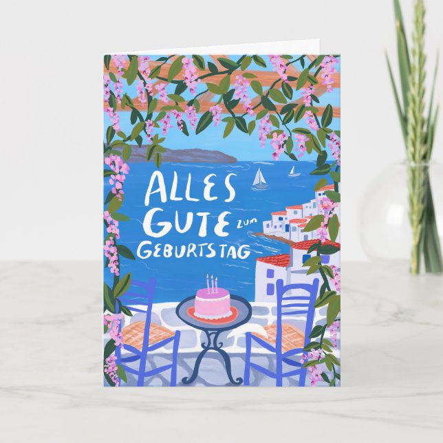 Birthday Happy Birthday Card with a view (Front)