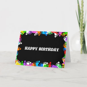 Birthday Happy Feet Card
