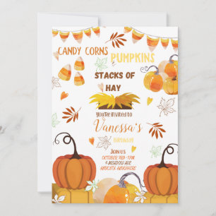 Birthday Harvest Birthday Invitation Card