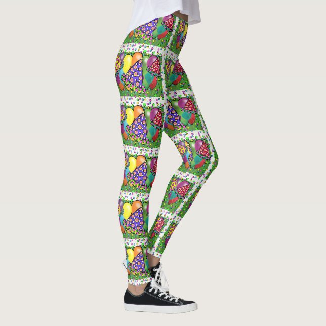 BIRTHDAY HATS DESIGN LEGGINGS (Right)