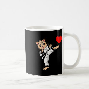 Birthday Heart Birthday Greetings Cat Karate Judo Coffee Mug