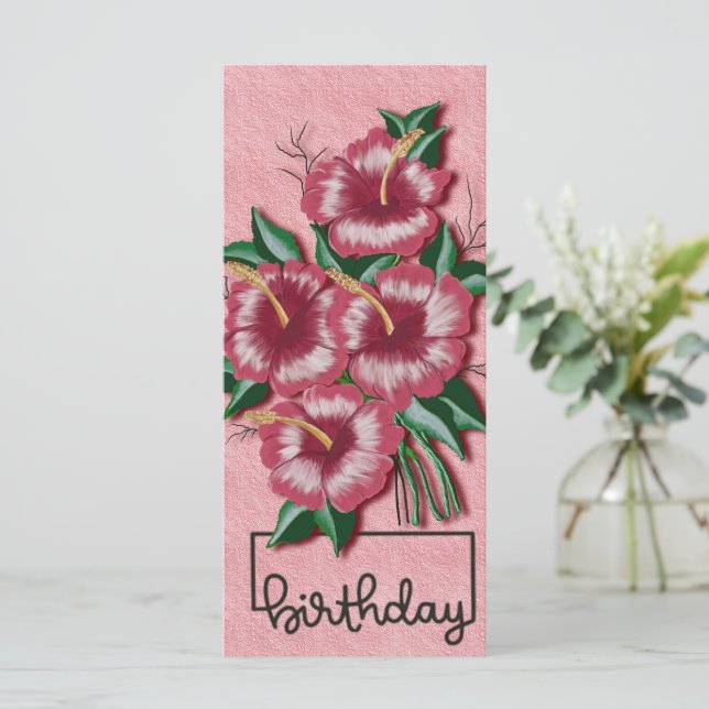 Birthday Hibiscus (Standing Front)