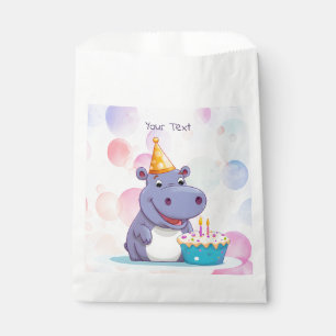Birthday Hippo Favor Bags