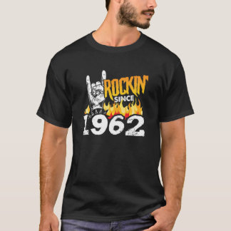 Birthday Humor Cool Rockin’ Since 1962 60Th Birthd T-Shirt
