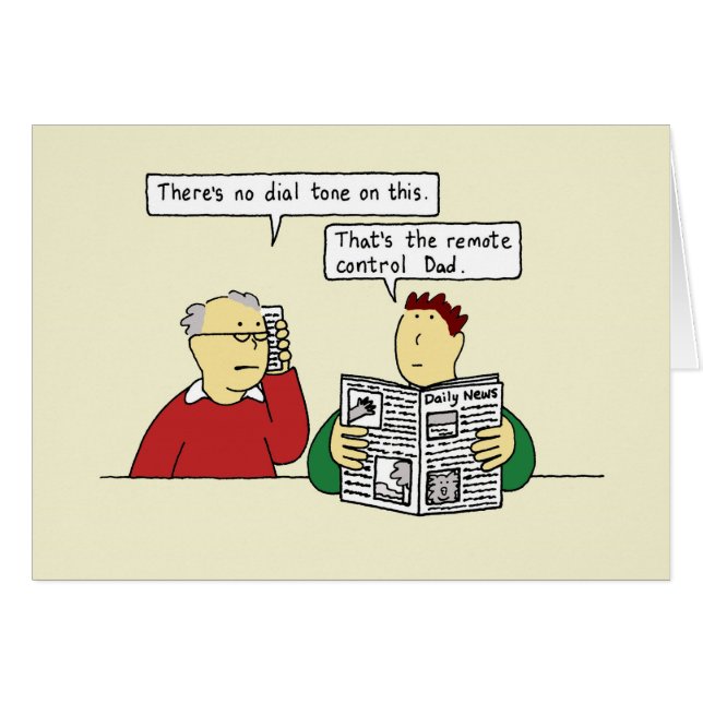 Birthday Humor for Elderly Dad (Front Horizontal)