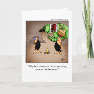 Birthday Humour "Cravings" Greeting Card For Her