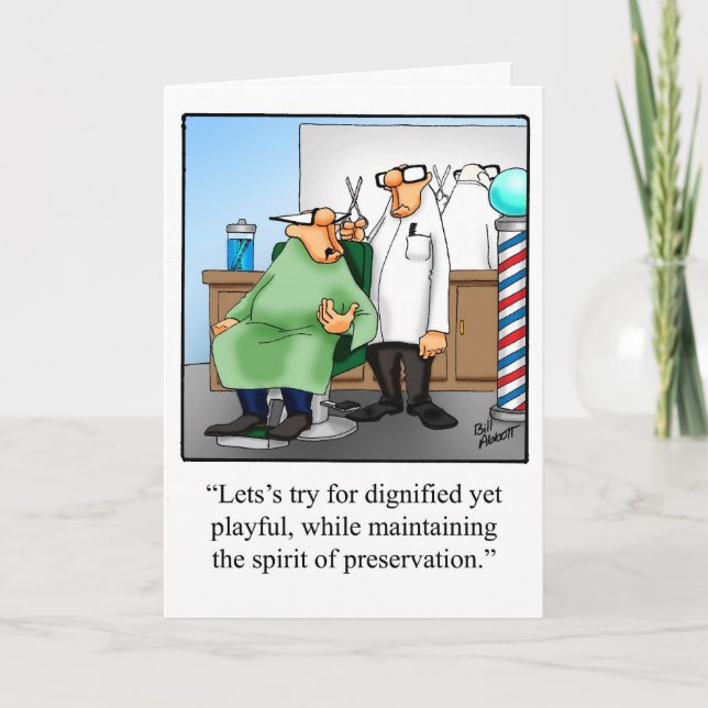 Birthday Humour Greeting Card For Him (Front)