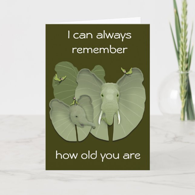 Birthday - Humourous Card (Front)