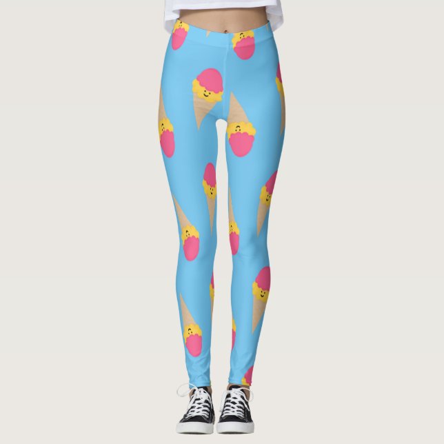Birthday Ice Cream Leggings (Front)