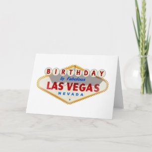 BIRTHDAY In Fabulous Las Vegas Card