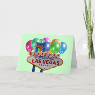 BIRTHDAY IN FABULOUS LAS VEGAS CARD