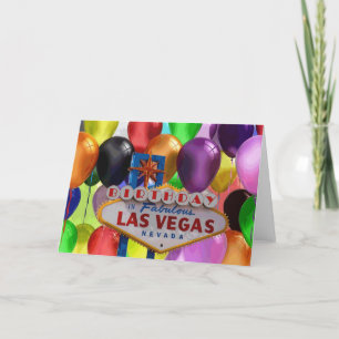 Birthday In Fabulous Las Vegas Card