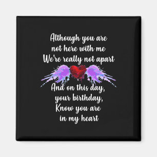 Birthday In Heaven Overdose Awareness Angelversary Magnet