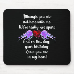 Birthday in Heaven Overdose Awareness Angelversary Mouse Mat