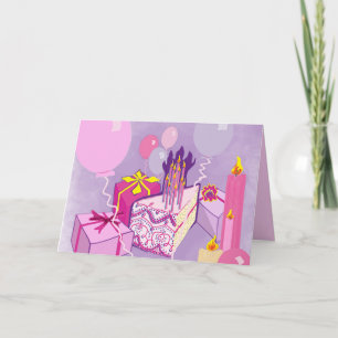 BIRTHDAY in PINKS Card