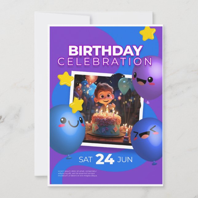Birthday Invitation  (Front)
