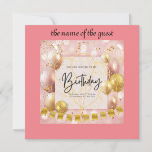 birthday invitation