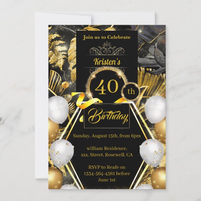 Birthday Invitation (Front)