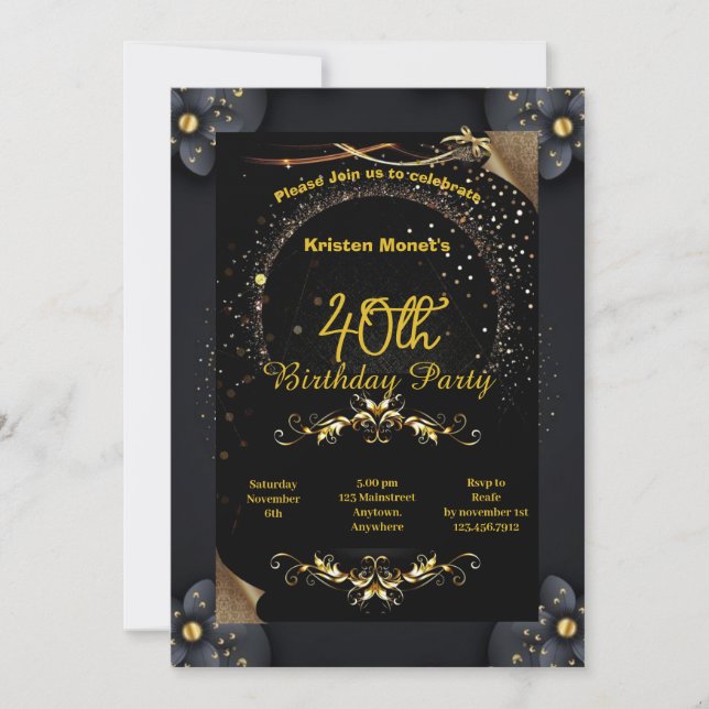 Birthday invitation (Front)