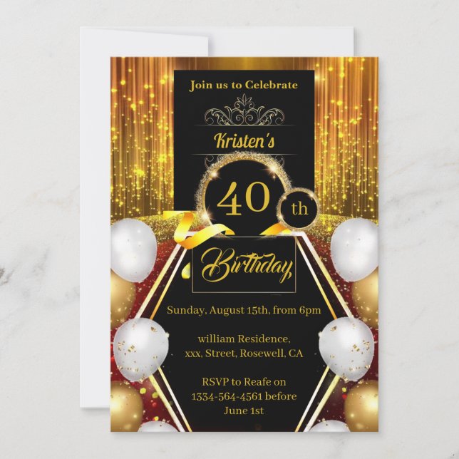 Birthday Invitation (Front)