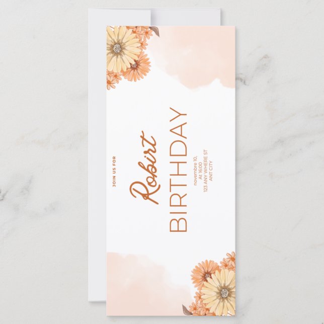 Birthday invitation (Front)