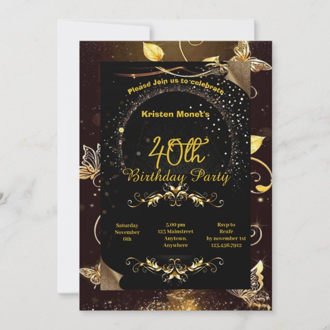 Birthday invitation (Front)