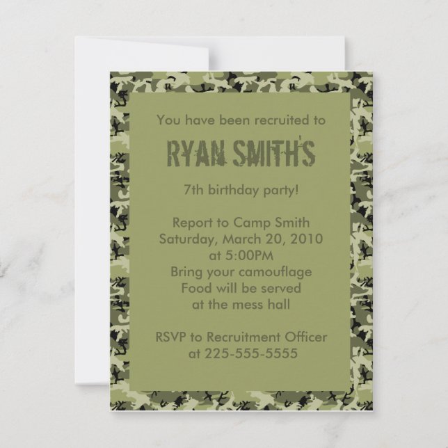 Birthday Invitation (Front)