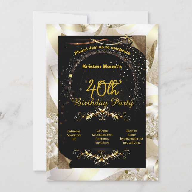 Birthday invitation (Front)