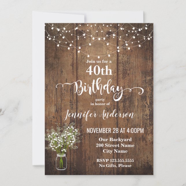 Birthday invitation (Front)