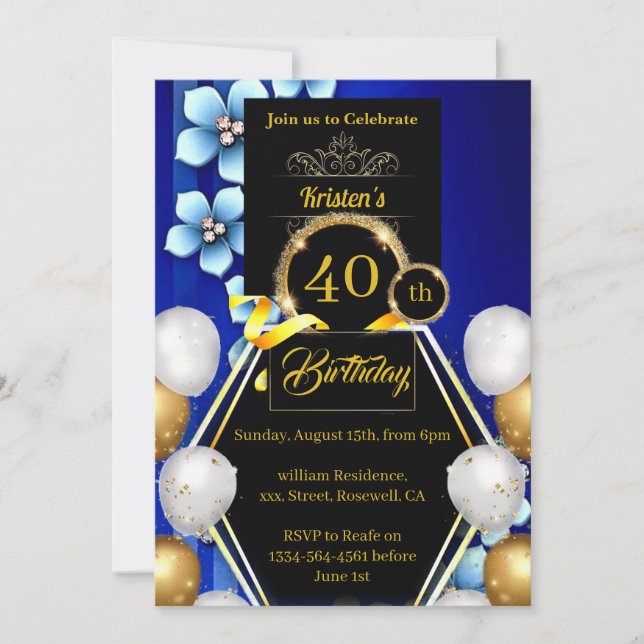 Birthday Invitation (Front)