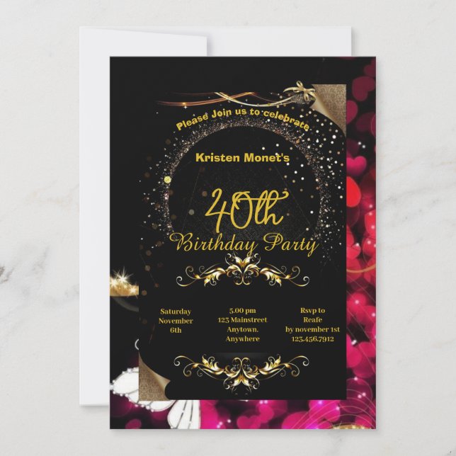 Birthday invitation (Front)