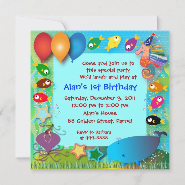 Birthday Invitation: 002 Invitation (Front)