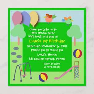 Birthday Invitation: 006 Playground Invitation